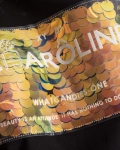 Тениска с пайети Caroline, Черен Цвят