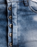 Дънкови панталони с копчета Memento, Син Цвят
