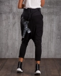 Панталон с боядисан ефект Multiplex, Черен Цвят
