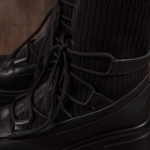 Боти с ефект чорап The Product, Черен Цвят