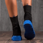 Боти с ефект чорап Marina, Черен Цвят