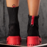 Боти с чорап Guarda, Червен Цвят