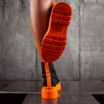 Боти с чорап Aura, Оранжев Цвят