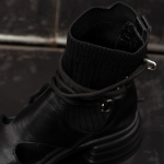 Боти с чорап Diana, Черен Цвят