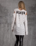 Блуза с корсет Queen, Бял Цвят