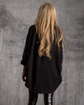 Блуза с щампа Мagnolia, Черен Цвят