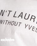 Тениска Ain't Laurent, Бял Цвят