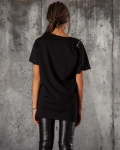 Тениска с цип Addict Code, Черен Цвят
