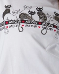 Тениска Feline, Бял Цвят