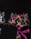 Тениска Princess Cat, Черен Цвят