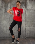 Тениска Evelynn, Червен Цвят
