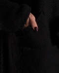 Пуловер с джобове Olean, Черен Цвят
