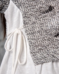 Комбиниран пуловер Sydney, Сив Цвят