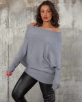 Пуловер Tell Me Lies, Сив Цвят