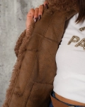 Палто Winter Teddy, Цвят Таупе