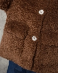 Палто Winter Teddy, Цвят Таупе