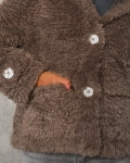 Палто Winter Teddy, Цвят Таупе