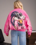 Яке Camaro с щампа на гърба, Розов Цвят