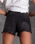 Къси дънкови панталонки Naples, Черен Цвят