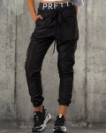 Панталон тип джогър Gold Standard, Черен Цвят