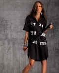 Риза-рокля Almeria, Черен Цвят
