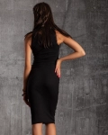 Рипсена рокля Jennifer, Черен Цвят